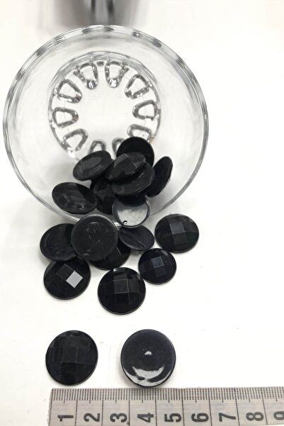 Bontex Черни кръгли пластмасови щипки, 1 опаковка от 10 броя – мъниста