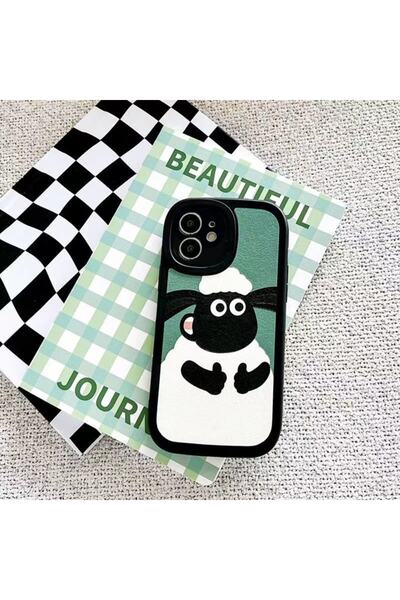 Go Aksesuar Soft Silicone Camera Protection Case with Sheep Round Camera Design for iPhone 11