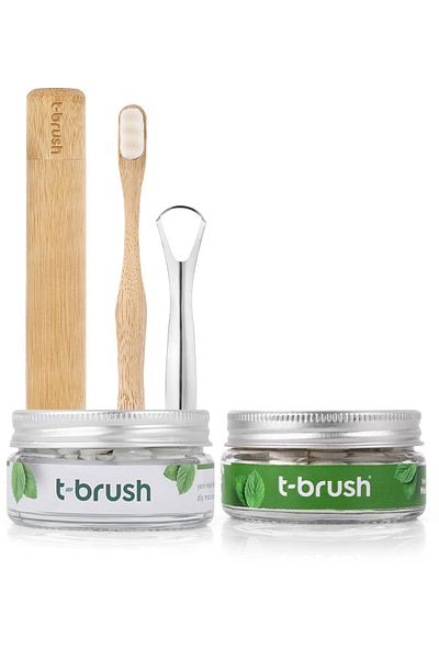 TBRUSH مجموعة العناية بالفم المنعشة بالنعناع الفاخر