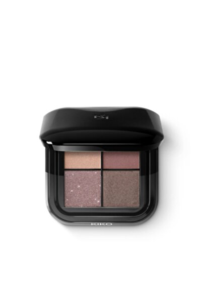 Kiko 4'lü Göz Farı Paleti - New Bright Quartet Eyeshadow Palette 02 Rosy Mauv...