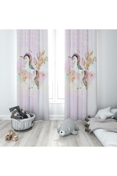 MODA Зовсім інша дитяча кімната Unicorn Двохкрила штора Bmfp-174