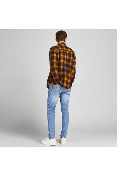 Jack & Jones Мъжки сини дънки Glenn Original (12203510-bd)