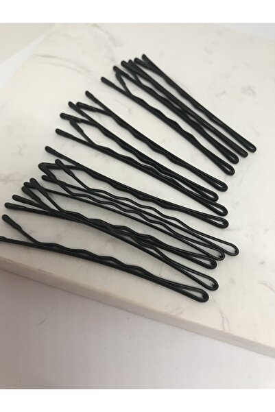 MELL AKSESUAR 25 'li 6 Cm Uzunluğunda Siyah Tel Toka