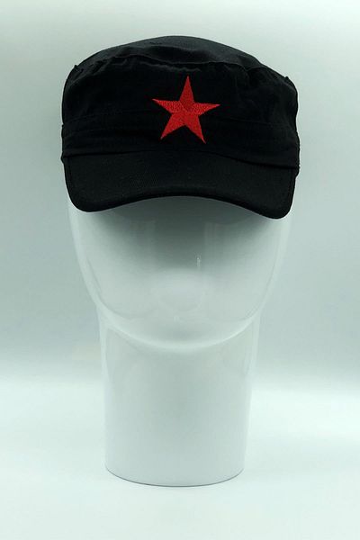 Hoppe Black Summer Starry Embroidered Castro Cap Fidel