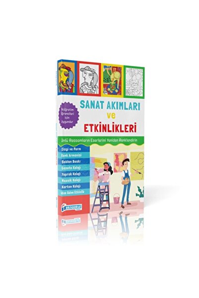 Teknookul Yayınları 1. Sınıf Bilsem Rsim Sınavı Hazırlık Sanat Akımları Ve Etkinlik Kitabı