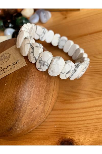 parze doğaltaş قطع خاصة سوار Howlite