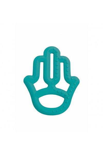 OiOi Mom's Hand Aqua Green Teether