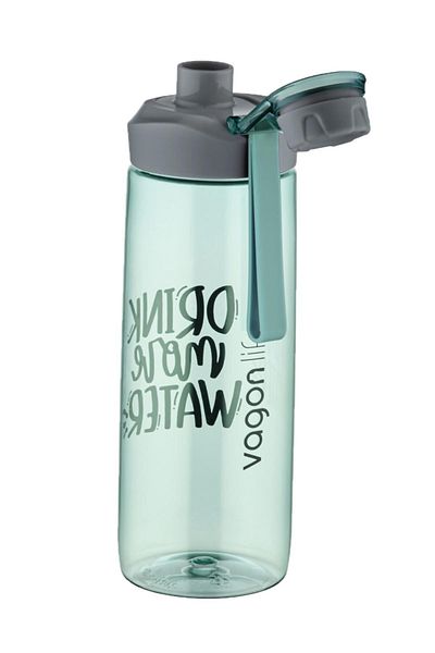 Vagonlife 720 Ml Twist Off Lid Tritan Water Bottle -silicone Carrying Strap-with strainer-