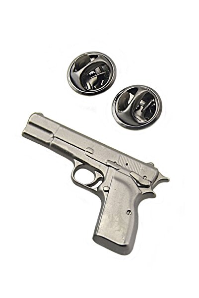 anahtarlıksepeti 14 Lü Tabanca Rozet (Mat Siyah)