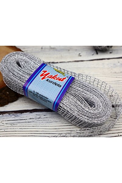 YAKUT Διακοσμητικά Υλικά Ασημένια Διχτυωτή Κορδέλα – Κορδέλα – Κορδέλα – Κορδέλα