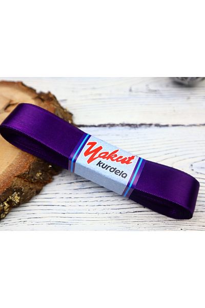 YAKUT شريط ستان 3 سم بنفسجي 1 كرة 5 متر – شريط – شريط – شريط