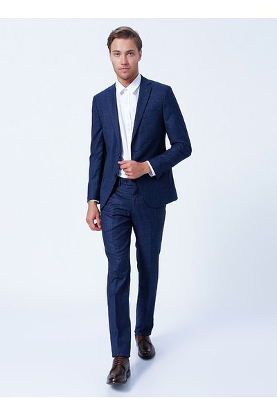 ALTINYILDIZ CLASSICS Ανδρικό κοστούμι Navy Blue Slim Fit - Κανονική μέση 4α 3022100089