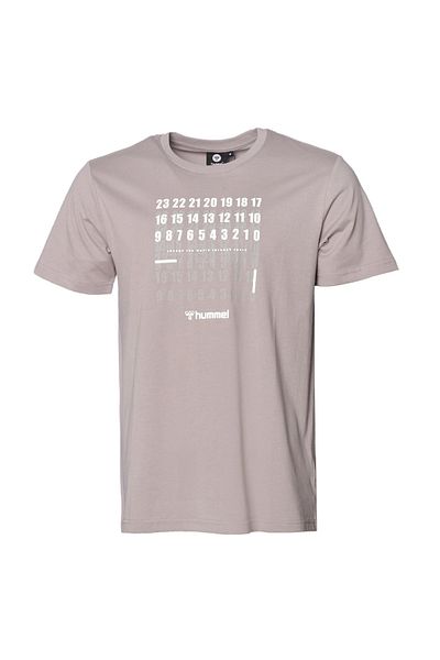 hummel Crew Neck Printed Gray Men's T-shirt 911566-1026 Hmlbugo T-shirt M