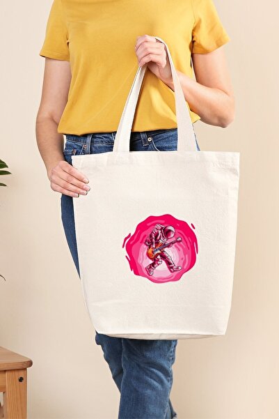 Müzik Reyonu حقيبة قماش رائد فضاء يمزح في الفضاء