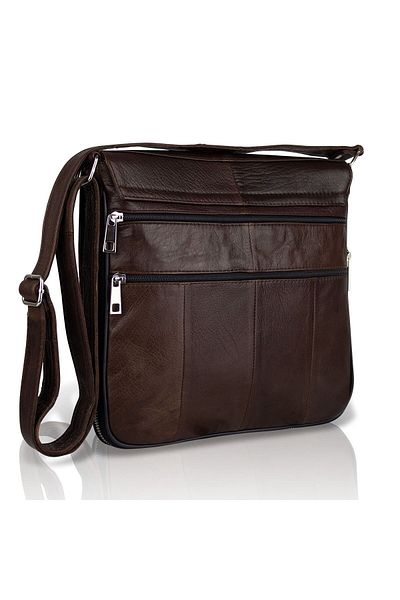 fubileather Crossman унисекс чанта Cross Messenger от естествена кожа