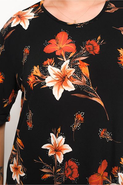 TUSSE Plus Women's Print Sandy Short Sleeve Oversize Dress