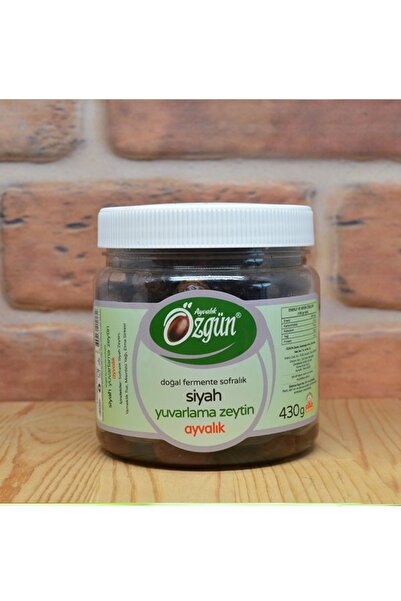 ÖZGÜN ZEYTİN & ZEYTİNYAĞI Siyah Yuvarlama Zeytin 430gr