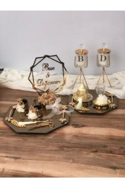 Masalsı Concept Tavă de logodnă, tavă de promisiuni, tavă de mire, ceașcă de mire, tavă pentru inele, tavă pentru propuneri