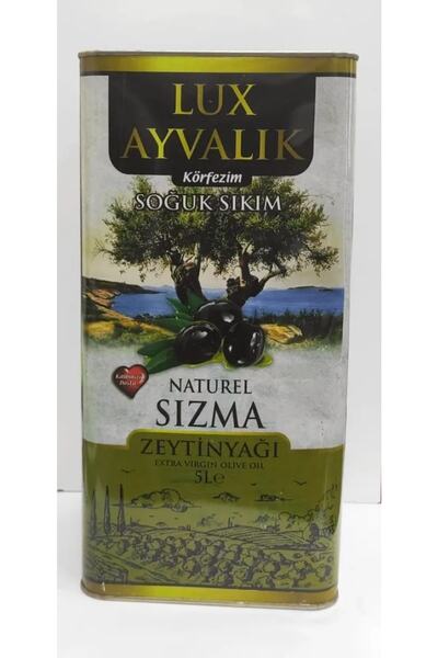 Aydınlı Lüx Ayvalık Natual Sızma Zeytin Yağı 5lt Teneke