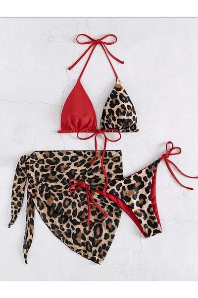 nuriçgiyim Leopard Bikini Set