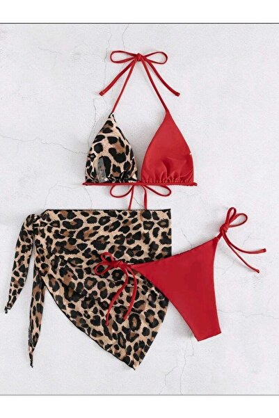 nuriçgiyim Leopard Bikini Set