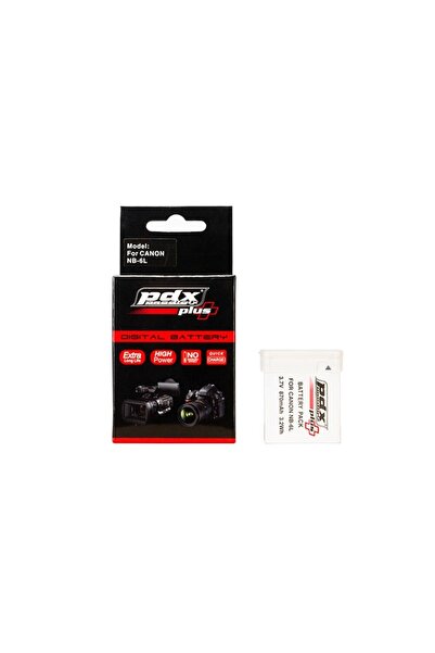 PDX Canon Nb6l Batarya Pil 870mah D20,n,s95,sd4000 Is,sd770,sd980 Is,sx260 Hs,sx280 Hs,sx500 Is,s120