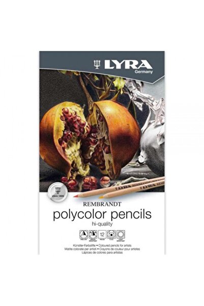 LYRA مجموعة أقلام تلوين جافة من Rembrandt Polycolor مكونة من 12 قلمًا
