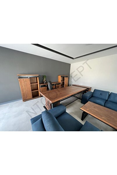 NT Concept Ntconcept Doğal Ahşap Ofis Takımı