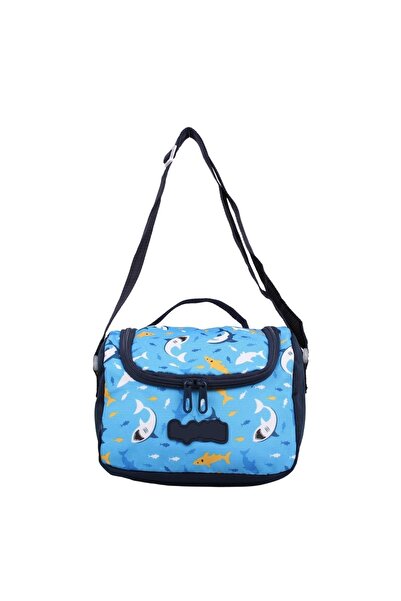 Bagacar Дитячий рюкзак для хлопчиків з синім собакою, пенал і набір для харчування