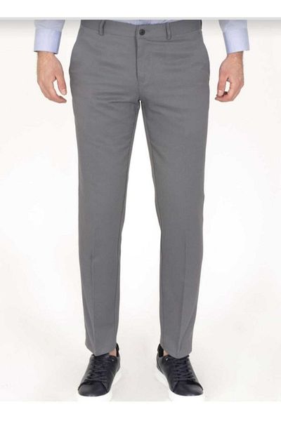 FERRY BUTİK Men's Linen Classic Cut Trousers