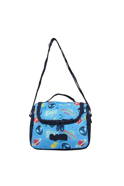 Bagacar Set de rucsac alimentat cu model Blue Space cu suport pentru stilou