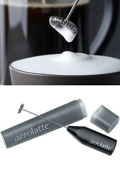 aerolatte Orijinal Buharsız Kahve / Süt Köpürtücü, Saklama Tüplü, Siyah