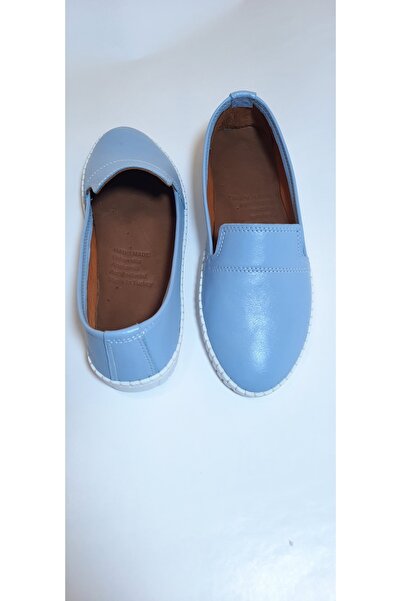 KAPAR Balerini clasici albastru din piele naturala