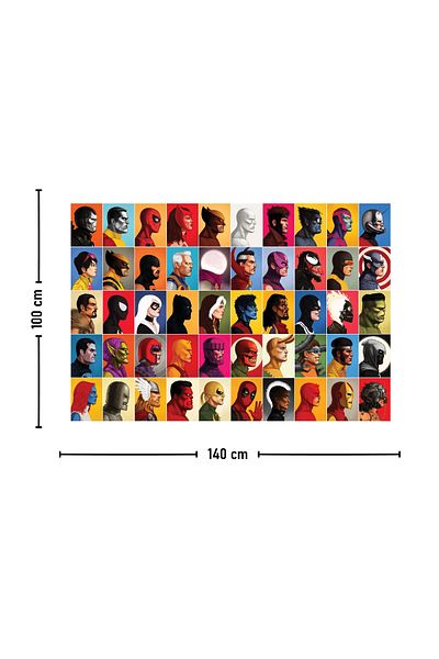 Vagonik Μοκέτα τοίχου Super Heroes 140 X 100 cm-70x100 cm