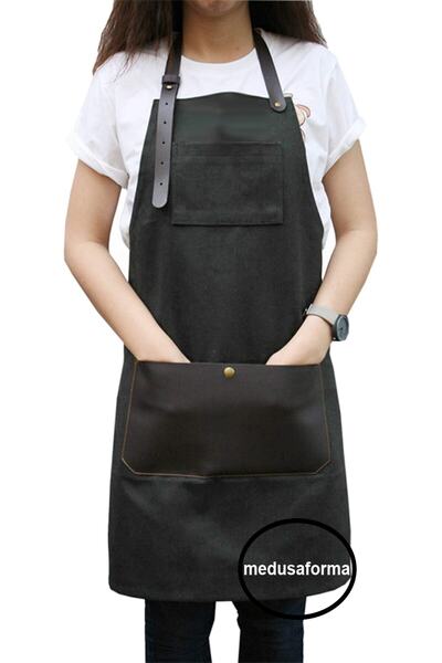 medusaforma مريلة مطبخ معلقة ماستر شيف مقهى مطعم الشيف النادل كوك تصفيف الشعر...