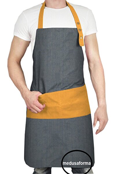 medusaforma مريلة مطبخ معلقة ماستر شيف مقهى مطعم الشيف النادل كوك تصفيف الشعر...