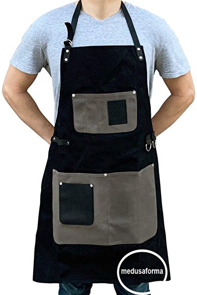 medusaforma Askılı Mutfak Önlüğü Master Chef Cafe Şef Garson Aşçı Kuaför Sana...