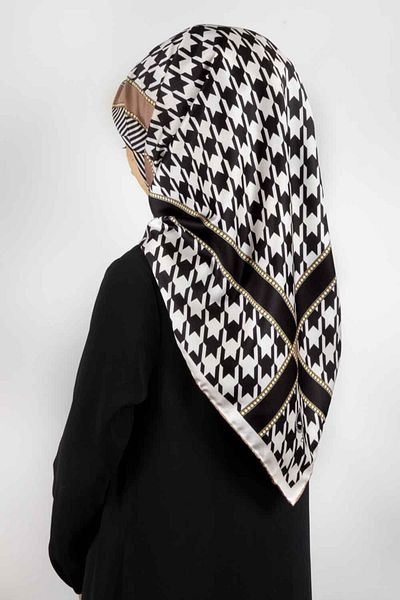 VİOLLA Γυναικείο κασκόλ Twill Μπεζ 90x90