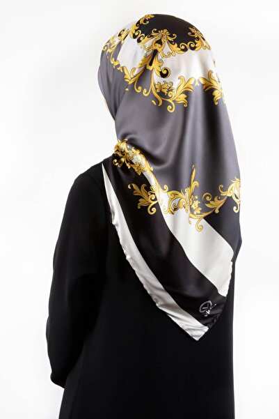 VİOLLA Sivi keper ženski šal - 90x90