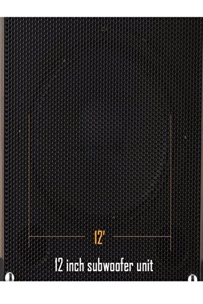 ULTRATEKNO Lt-912 Süper Bass Şarjlı Çift Mikrofonlu Hoparlör Karaoke Sistemi 100w Taşınabilir Parti Box