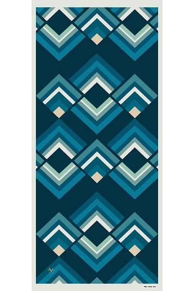 19V69 ITALIA Model Geometric Seria Pavia cu Umeraș șal și Set Cadou 90x200 Cm