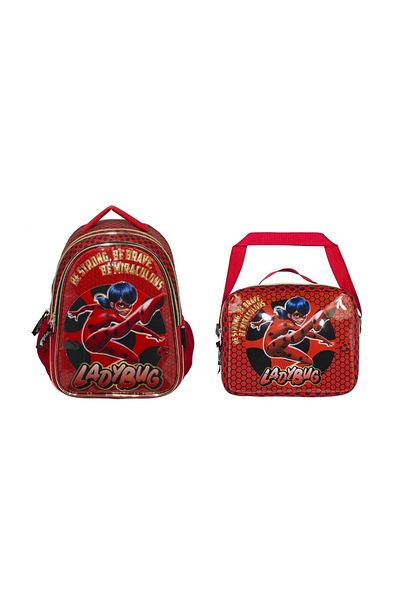 Miraculous Ladybug Primary School Girl's Backpack and Feeding