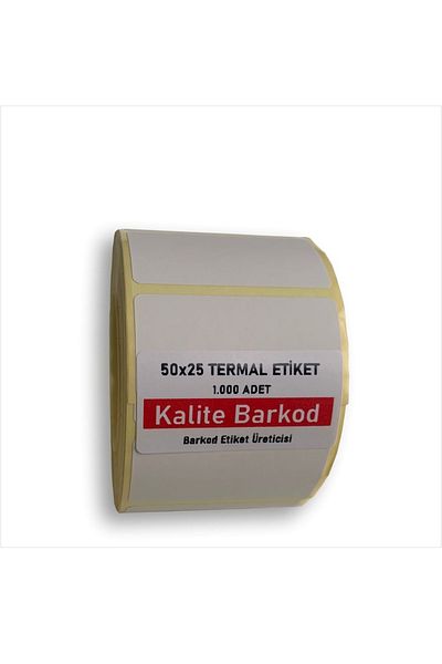 Kalite Barkod ملصق حراري 50x25| لفة تسمية الباركود