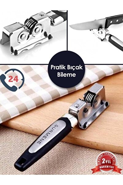 Nanopro Paslanmaz Çelik Kolay Bıçak Bileme Keskinleştirme Aparatı Masat Bıçak...