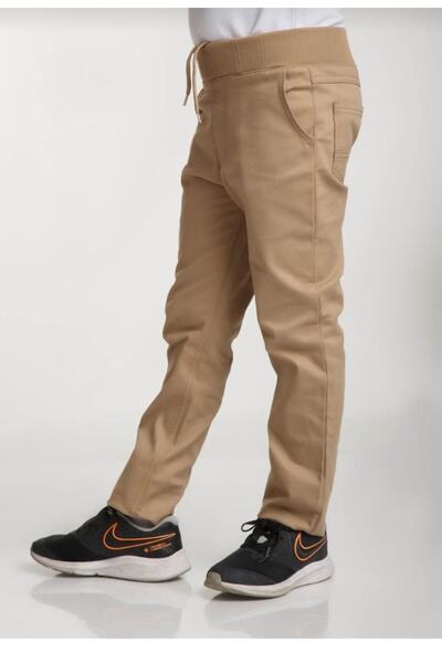 Genel Markalar Ribanalı Erkek Okul Pantolonu Tam Lastikli İlkokul-Ortaokul