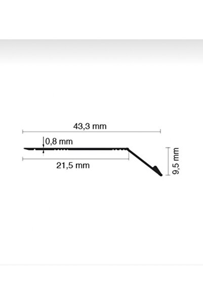 Genel Markalar Parke Kot Farkı Çıtası 110cm Alüminyum Gri Renk
