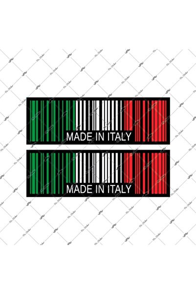 Bay Etiket Rfhlm140 Reflektif Made In Italy Yazili Barkod Etiketi 2 Li Set