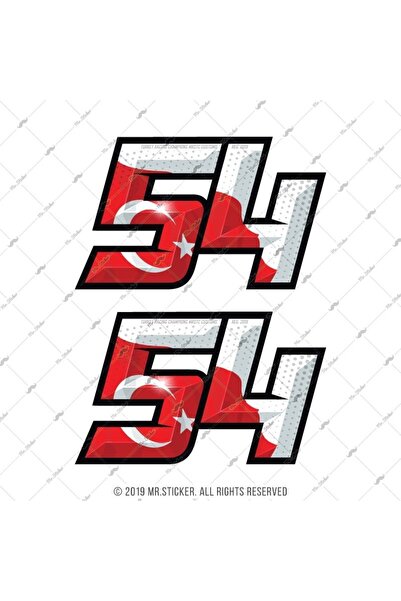 Bay Etiket Rfhlm157 Reflektif 54 Numara Etiketi 2 Li Set