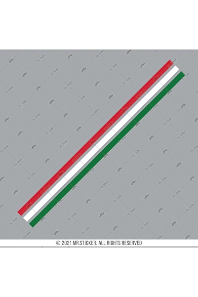 Bay Etiket Rfhlm224 Yesil Beyaz Kirmizi Renkli Serit Etiketi