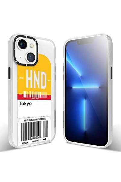 Youngkit Iphone 13 Kılıf Baskılı Desenli Any Time Trip Serisi Kapak